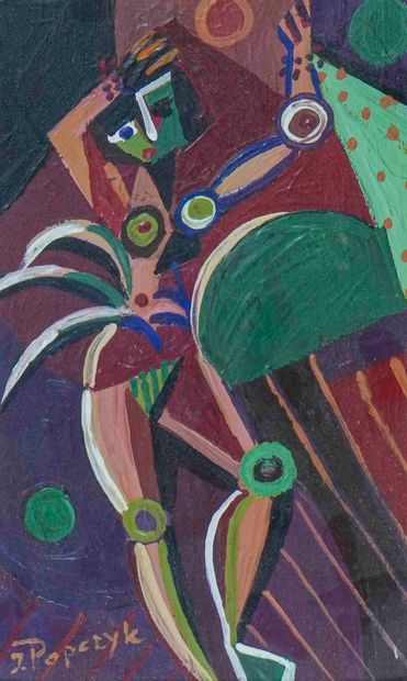 Jozef POPCZYK (1890-1971) 

Personnage 

Huile...