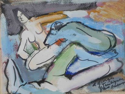 Pierre AMBROGIANI (1907-1985) 

Scène érotique...