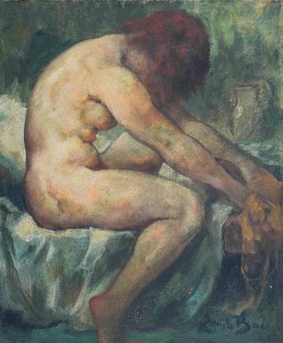 Emile BAES (1879-1954) 

Seated Nude 

Oil...