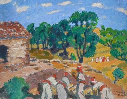 Marius DE BUZON (1879-1958) 

Animated landscape...