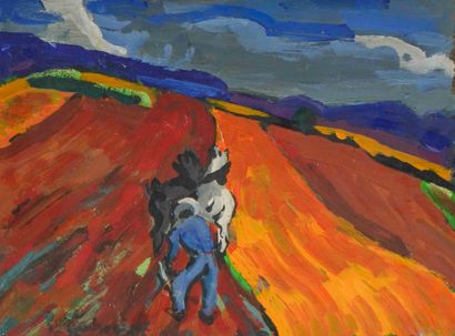 Pierre AMBROGIANI (1907-1985) 

Le labour...