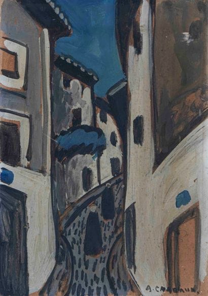 Auguste CHABAUD (1882-1955) 

Alley. Circa...