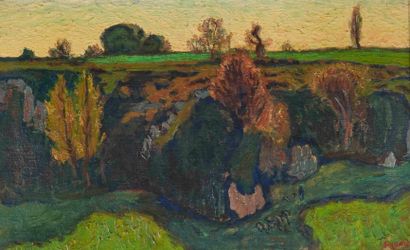 René SEYSSAUD (1867-1952) 

The Touloubre...
