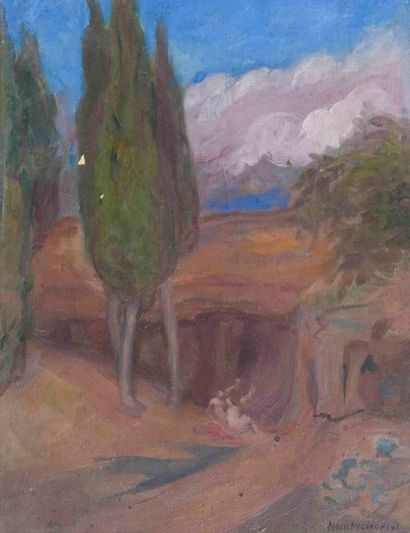Alexis MACEDONSKI (1885-1971) 

Bathers near...