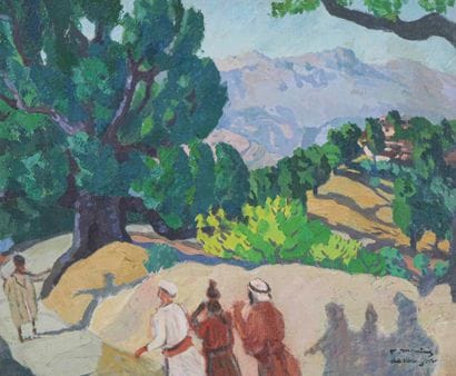 Marius DE BUZON (1879-1958) 

Stroll in a...