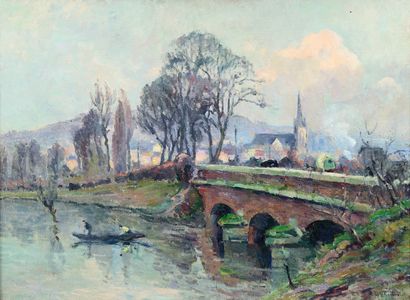 Robert Antoine PINCHON (1886-1943) 

Boat...