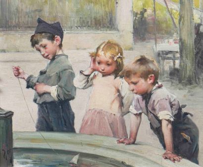 GEO (1853-1924) 

Children at the fountain...