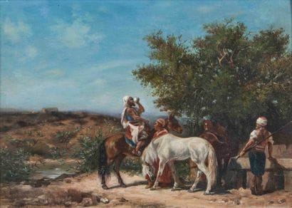 Georges WASHINGTON (1827-1910) 

The halt...