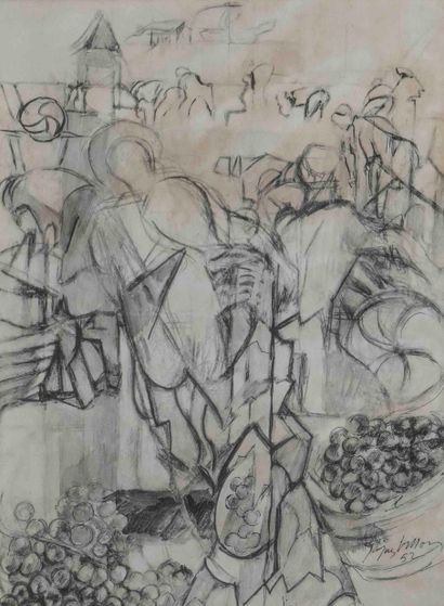 Jacques VILLON (1875-1963) 

Walking scene....