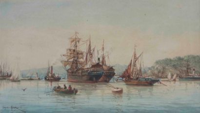 Émile HENRY (1842-1920) 

Boats in the bay...
