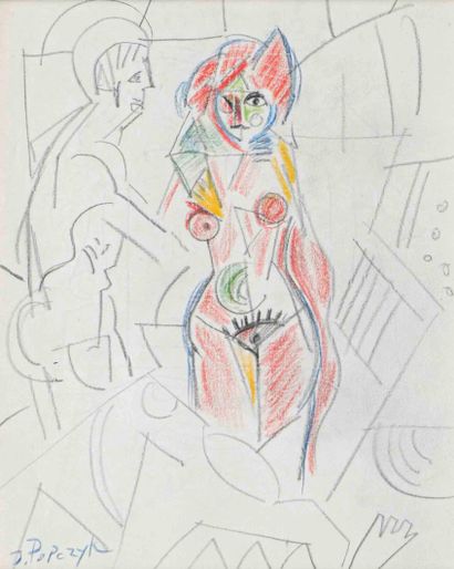 Jozef POPCZYK (1890-1971) 

Étude 

Crayon...