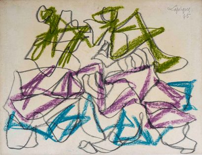 Charles LAPICQUE (1898-1988) 

Agitation....