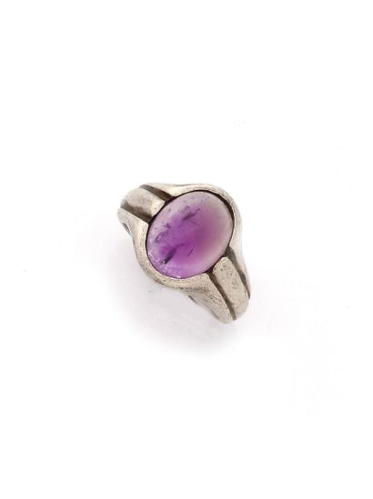 
Bague chevalière Art Déco en argent (800/1000)...