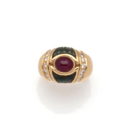 Mellerio 

Bague en or jaune 18k 750 millièmes...