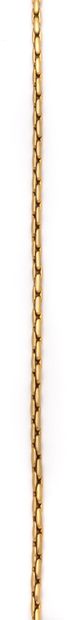 Collier en or jaune 18K (750/1000) à maille...
