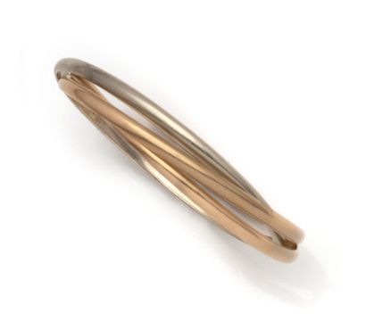 Bracelet en or trois tons 18K (750/1000)...