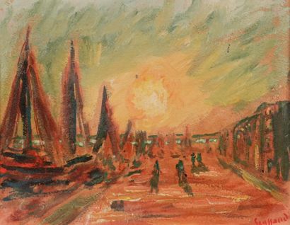 René SEYSSAUD (1867-1952)
Sunset
Tempera...