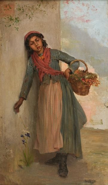 Tony BINDER (1868-1944)
The flower seller....