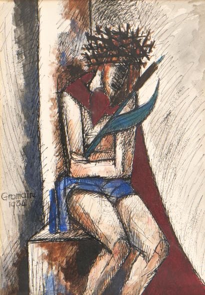 Marcel GROMAIRE (1892-1971)
Character. 1934
Ink...