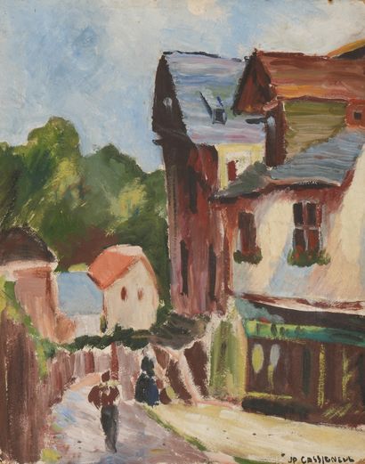 Jean-Pierre CASSIGNEUL (1935)
Animated street
Oil...