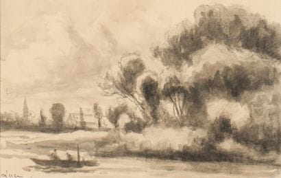 Maximilien LUCE (1858-1941)
Landscape
Ink...