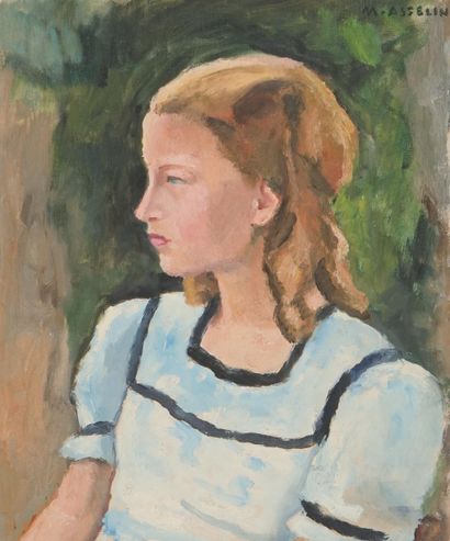 Maurice ASSELIN (1882-1947)
Girl
Oil on canvas
Signed...