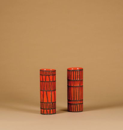 Roger CAPRON (1922-2006)
Suite de deux vases...