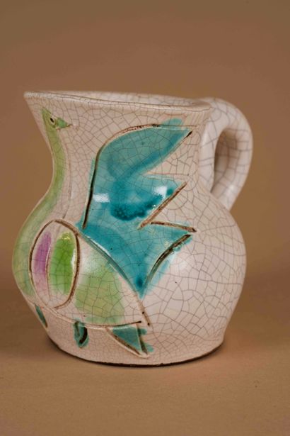 66.
Georges JOUVE (1910-1964)
Pichet
Céramique
Monogrammée...