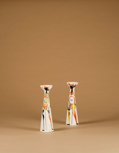 Roger CAPRON (1922-2006)
Suite de deux vases...