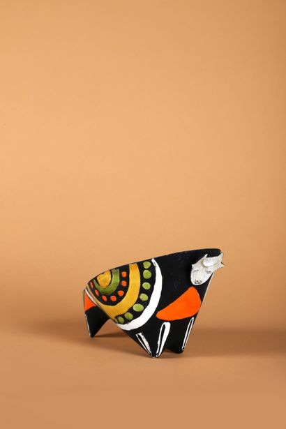 Roger CAPRON (1922-2006)
Vase dit Taureau
Céramique
Signée...