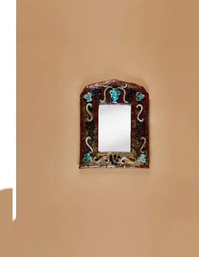Alice COLONIEU (1924-2010) 
Miroir
Céramique,...