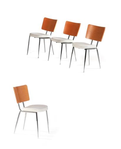 Philippe STARCK (1949) Suite de 4 chaises...