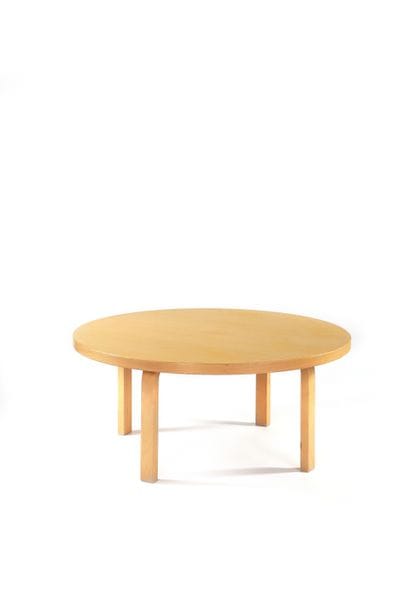 Alvar AALTO (1898-1976) Table basse Contreplaqué...