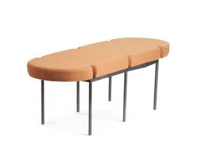 Marc BAROUD (1978) Banc Acier, laine 46 x...
