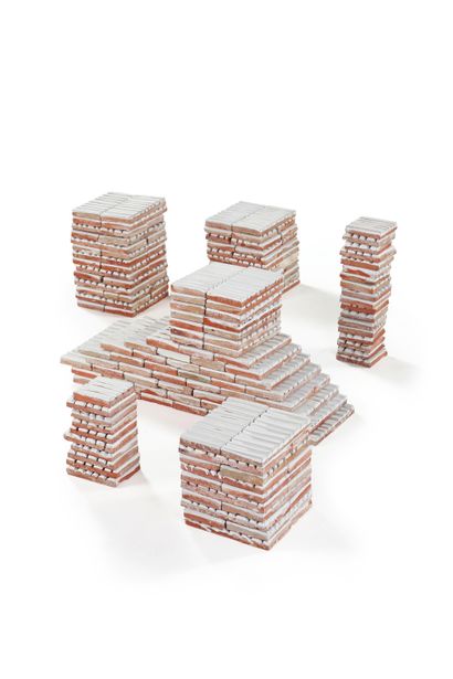Georges JOUVE (1910-1964) Set of 240 tiles...