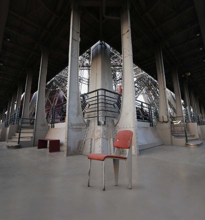 Jean PROUVÉ (1901-1984) Chaise n°306 dite...