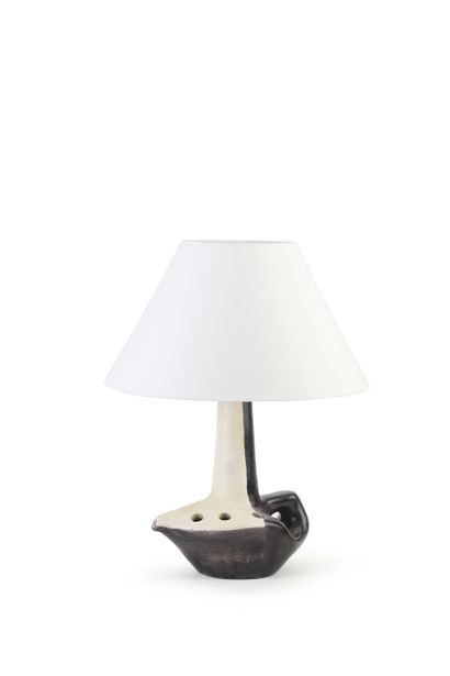 Mado JOLAIN (1921-2019) Ceramic Lamp Monogrammed...