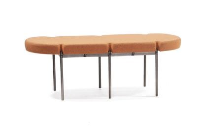Marc BAROUD (1978) Banc Acier, laine 46 x...