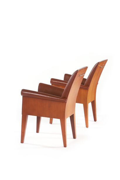 Philippe STARCK (1949) Suite de 6 fauteuils...
