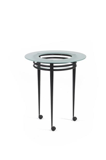 Pascal MOURGUE (1943) Guéridon Verre, métal...