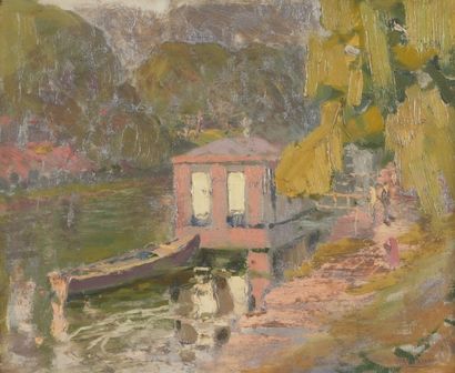 Alexander ALTMANN (1878-1932)
Bateau lavoir
Huile...