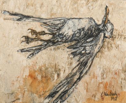 Claude WEISBUCH (1927-2014)
L’oiseau. 1958
Huile...