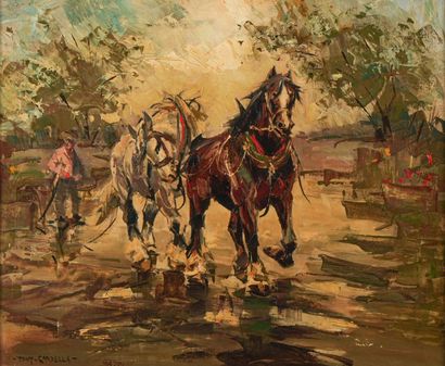 Tony CARDELLA (1898-1976)
Le labour
Huile...