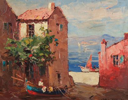 Tony CARDELLA (1898-1976)
Le port
Huile sur...