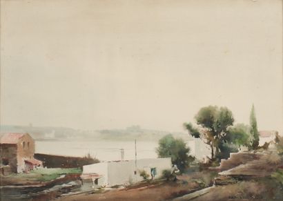 Ramòn REIG (1903-1963)
Paysage
Aquarelle
Signée...
