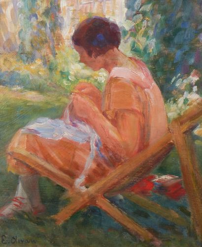 Eugenio OLIVARI (1883-1917)
Fillette dans...