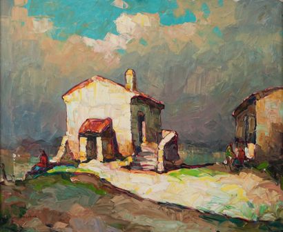 Louis PASTOUR (1876-1948)
La maison du pêcheur
Huile...
