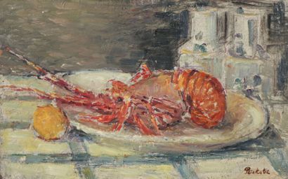 Horace RICHEBÉ (1871-1964)
Le homard
Huile...