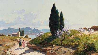 Gustave VIDAL (1895-1966)
Promenade en Méditerranée
Huile...