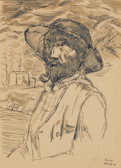 Basil Ivan RAKOCZI (1908-1979)
Corsica. 1948
Crayon
Signée,...